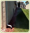 Exterior Water Drainage Installation in Omaha, NE.